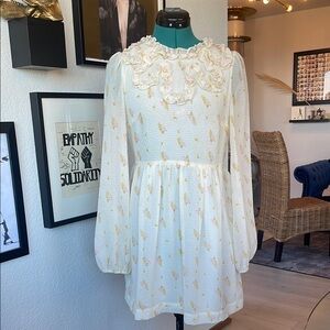 Free People long sleeved baby doll dress